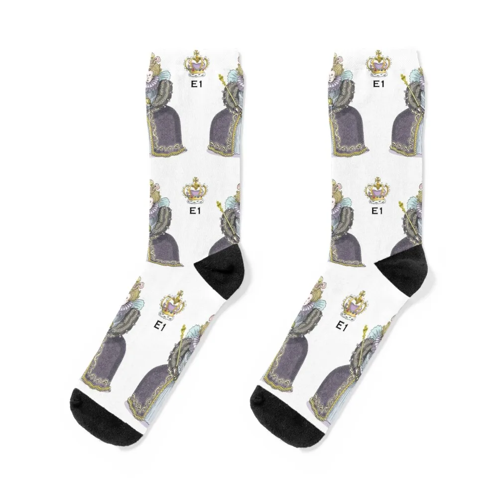 Носки с изображением королевы Елизаветы I на Рождество