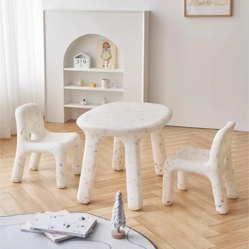 Nordic Girl Table Chair Furniture Plastic School Writing Small Desk Creative Living Room Study Students Table Desks Customized