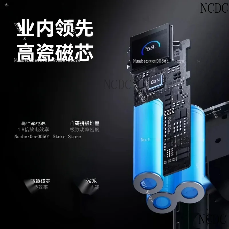65W GaN Dual-Port Power Bank 10000MAh AirSafe Portable Battery With Foldable Plug, PD/PPS 15//Pro