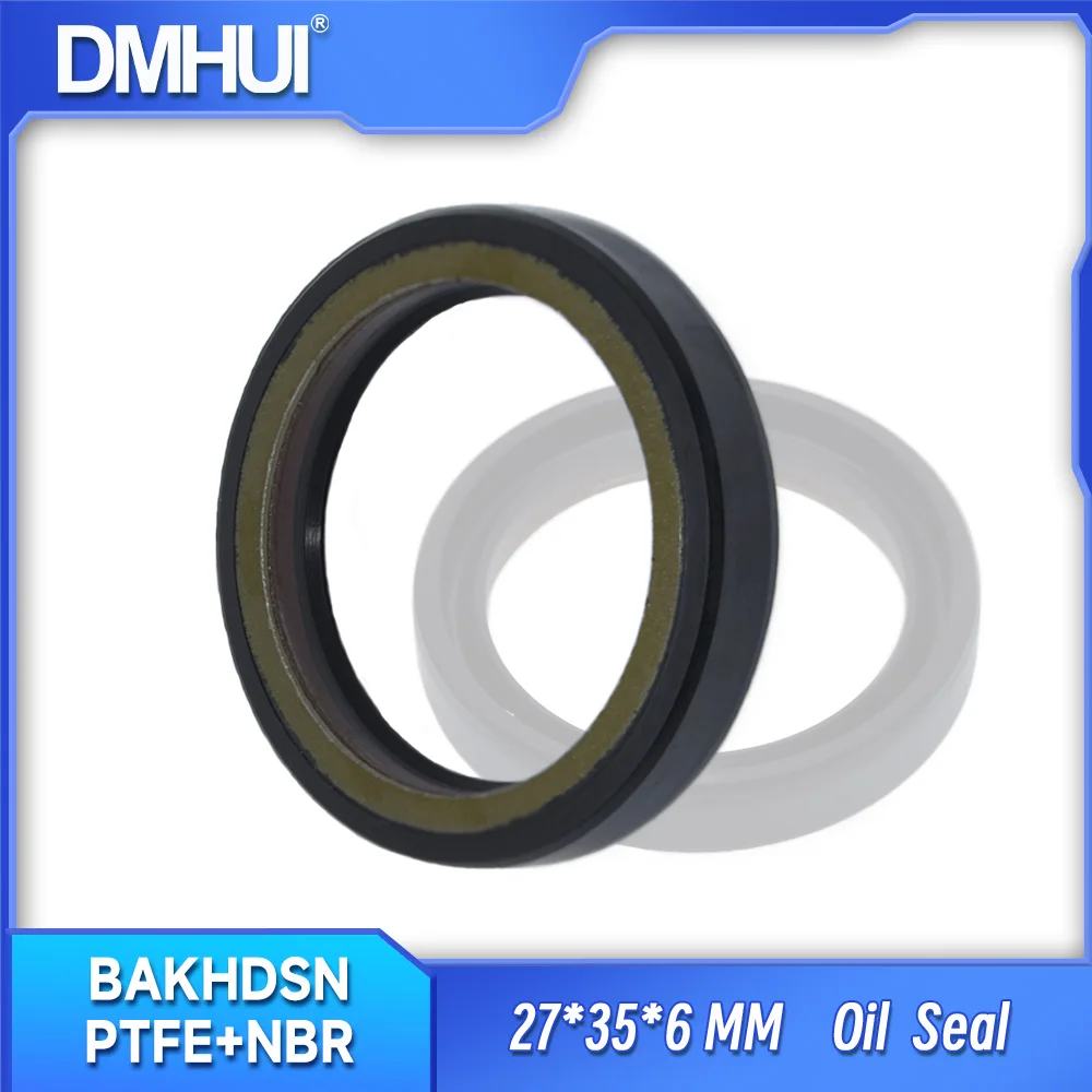 

DMHUI High-Pressure Hydraulic Seals 27x35x6mm BAKHDSN Type PTFE+NBR Material Factory Direct Supply ISO9001:2008