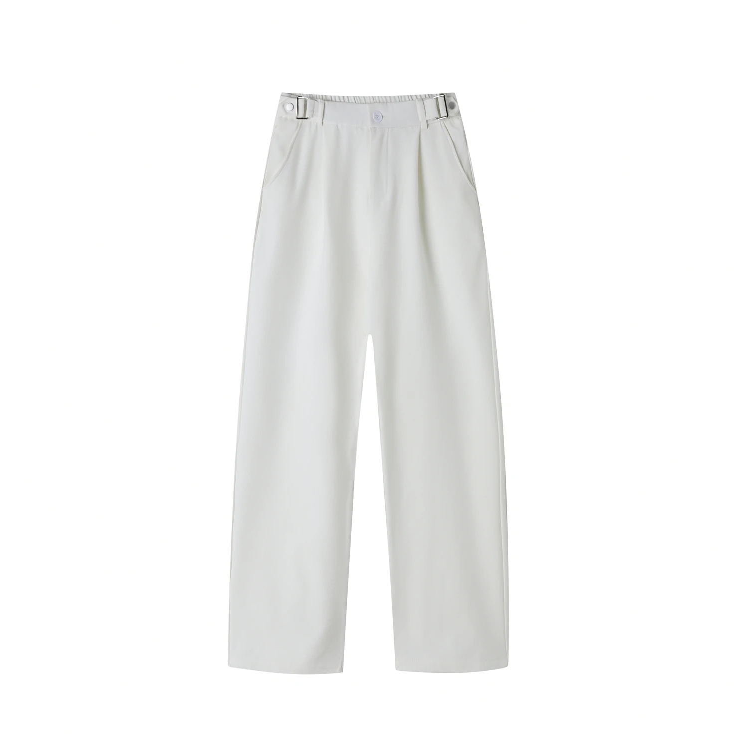 Spring Men's White Straight Pants Korean Fashion Loose Suit Trousers Business Casual Draped Baggy Wide Leg Pants Male Streetwear view 6