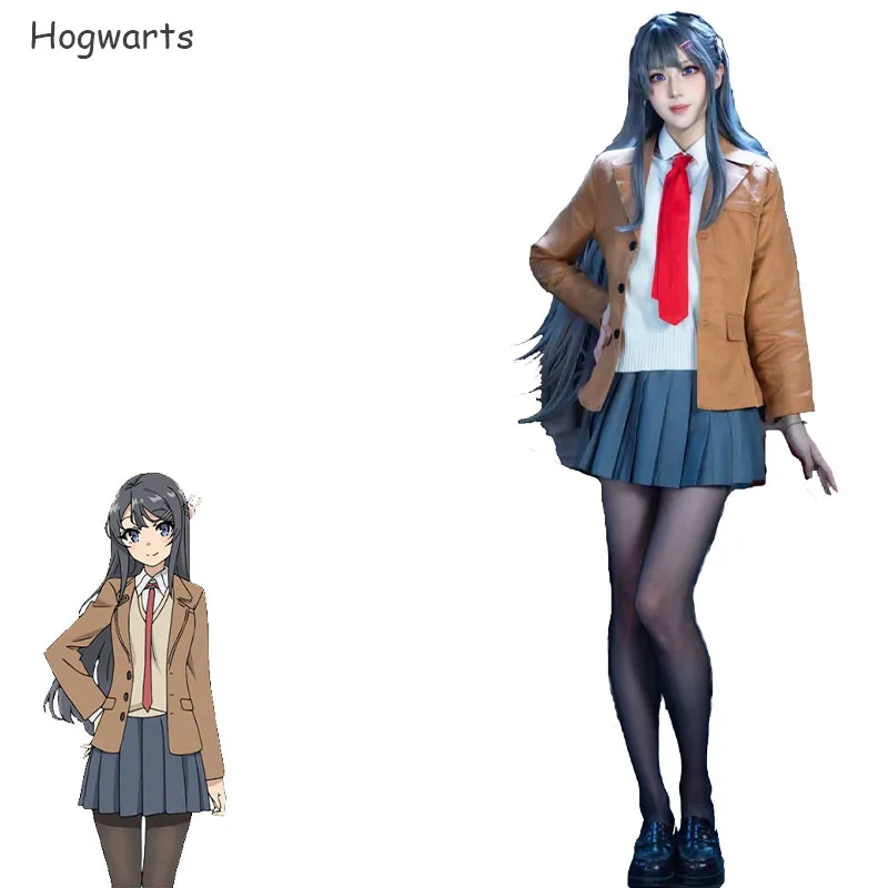 

Аниме Sakurajima Mai Косплей Костюм Rascal Does Not Dream of Bunny Girl Senpai Школьная форма Одежда