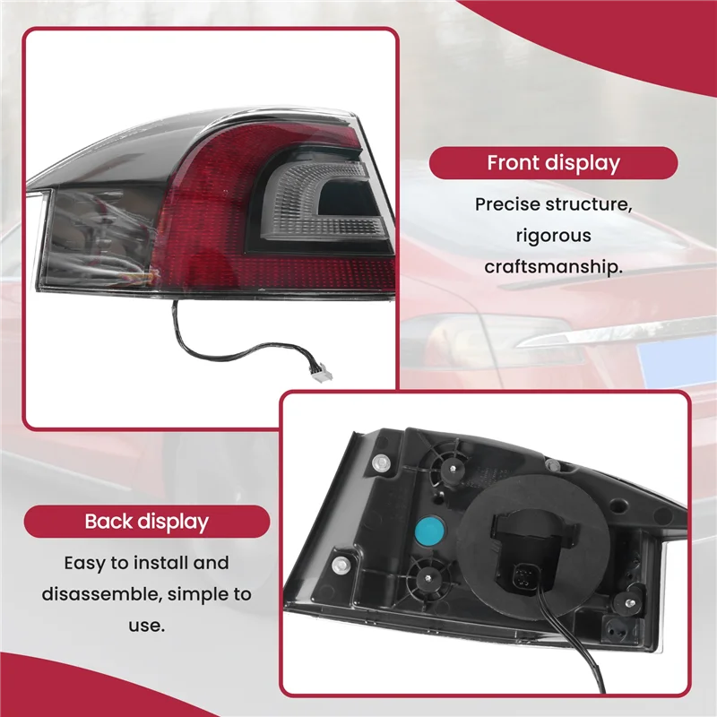 

Auto Left Rear Tail Light Brake Light Brake Signal Light Tail Light For Tesla Model S 2016-2021 600591800 600591900 Parts