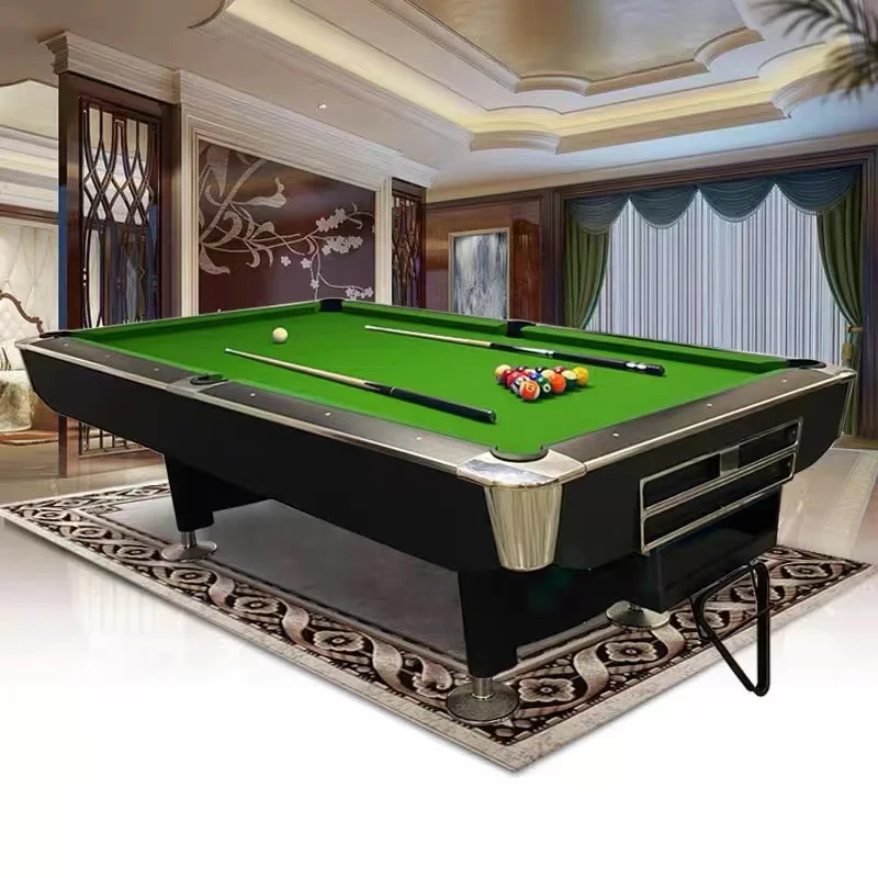 Factory Direct Cheap American Style Automatic Ball Return System Solid Wood Marble 8ft 9ft Pool Billiard Table