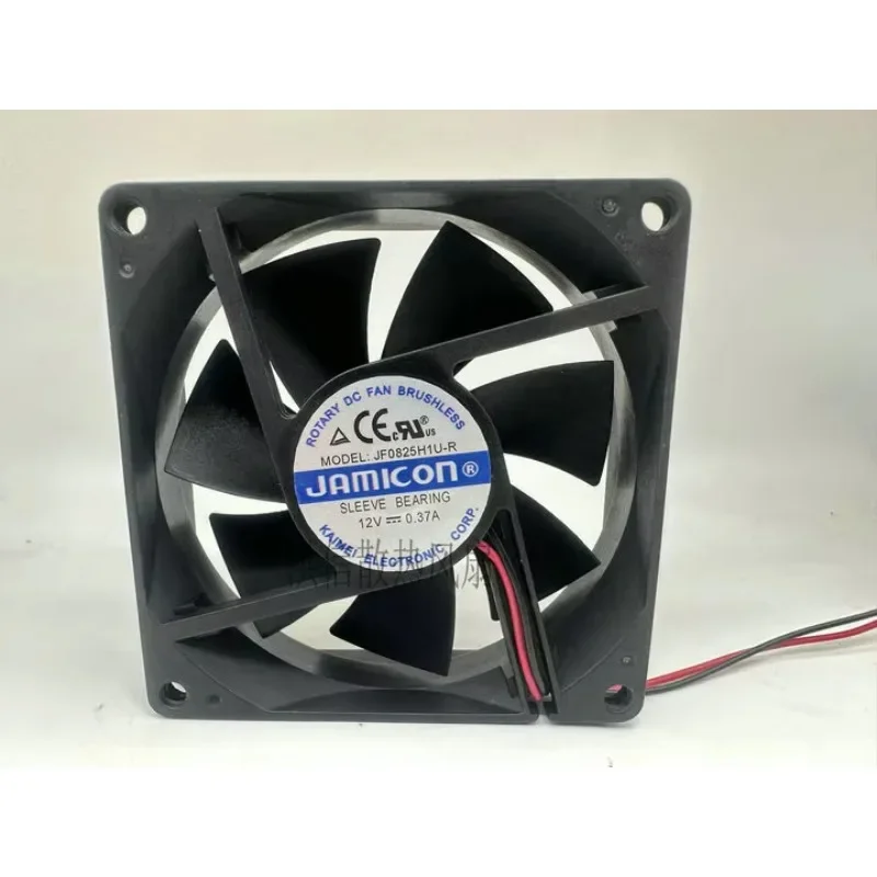 

JAMICON JF0825H1U-R DC 12V 0.37A 80x80x25mm 2-Wire 80mm Cooling Fan