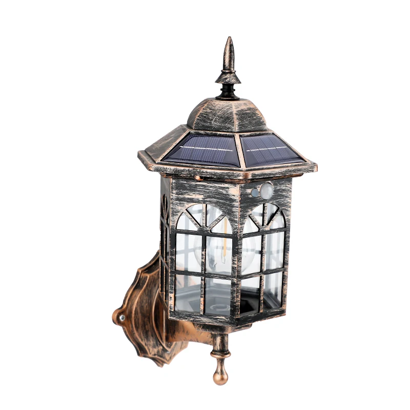 1PC Retro Landschap Solar Pathway Light Tungsten Filament Lampen Outdoor Tuin Straat Vloer Decoratieve Solar Tuin Led-verlichting