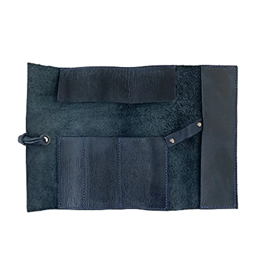 

Кожаный пенал-органайзер ручной работы из натуральной кожи для карандашей, ножниц, наушников и других принадлежностей для творчества