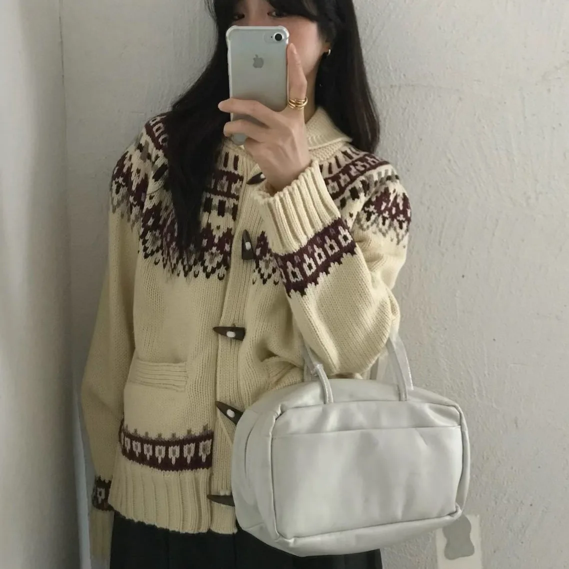 Cardigan femmes chandails manteau vestes pulls Y2k Streetwear élégant épissure tricot col rabattu travail ouvert Stith automne hiver
