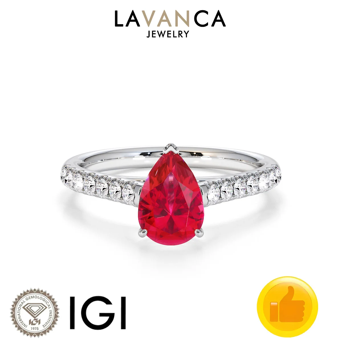 

Кольцо из настоящего золота 9K/14K/18K с центральным камнем в форме груши, выращенным в лаборатории рубином, украшенное круглыми лабораторными бриллиантами, обручальное кольцо с полукольцом из бриллиантов.