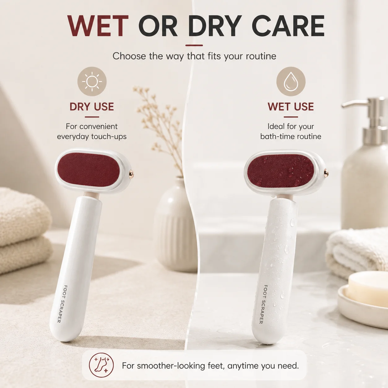 1 Pack Dual‑Sided Foot File Callus Remover, Practical Pedicure Tool, Wet & Dry Use, For Removing Dead Skin And Hard Callus