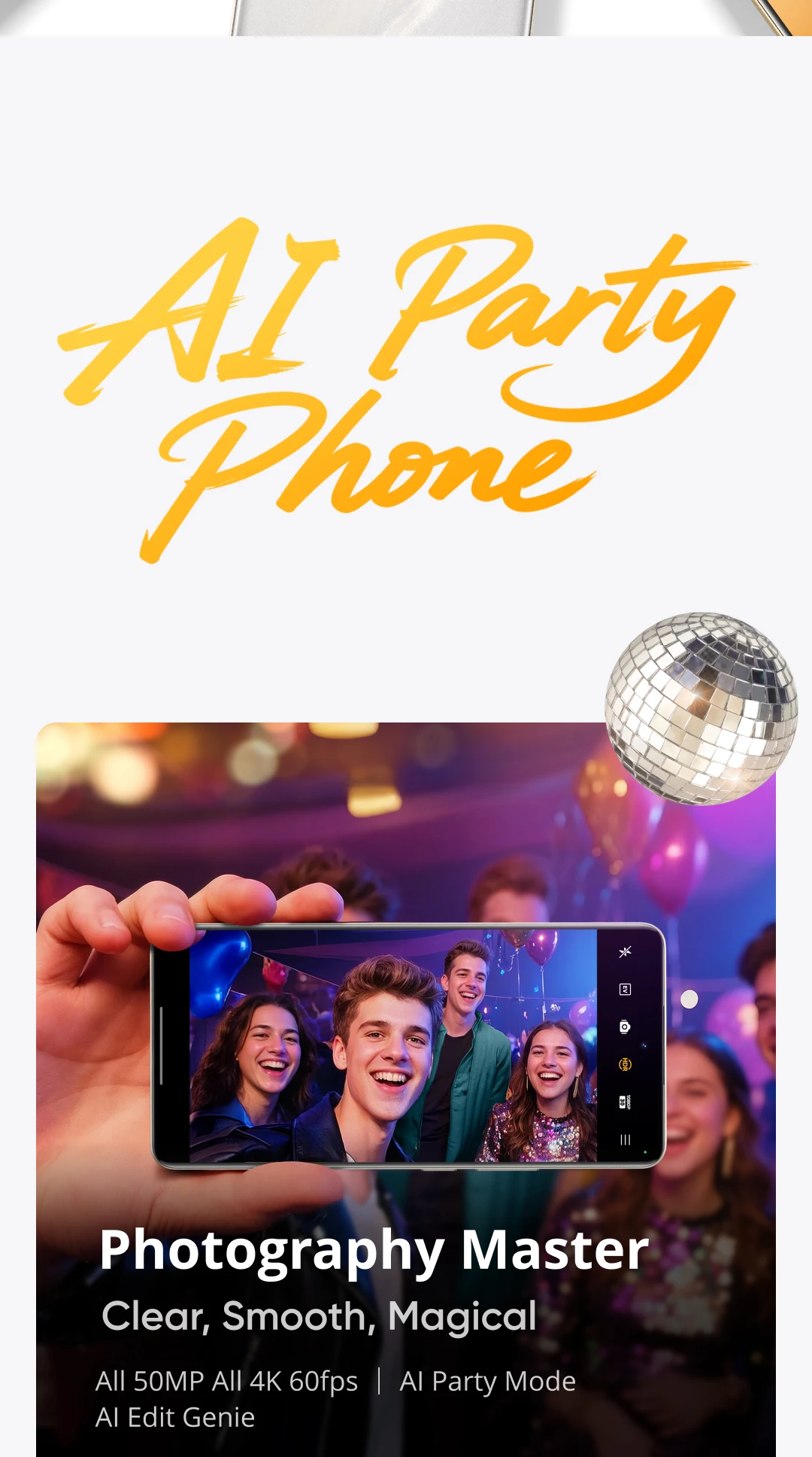 realme 15 Pro 5G Smartphone NFC Snapdragon 7 Gen 4 Chipset Triple 50MP Camera 6.8" 144Hz 4D Curve+ Display 7000mAh Battery 80W