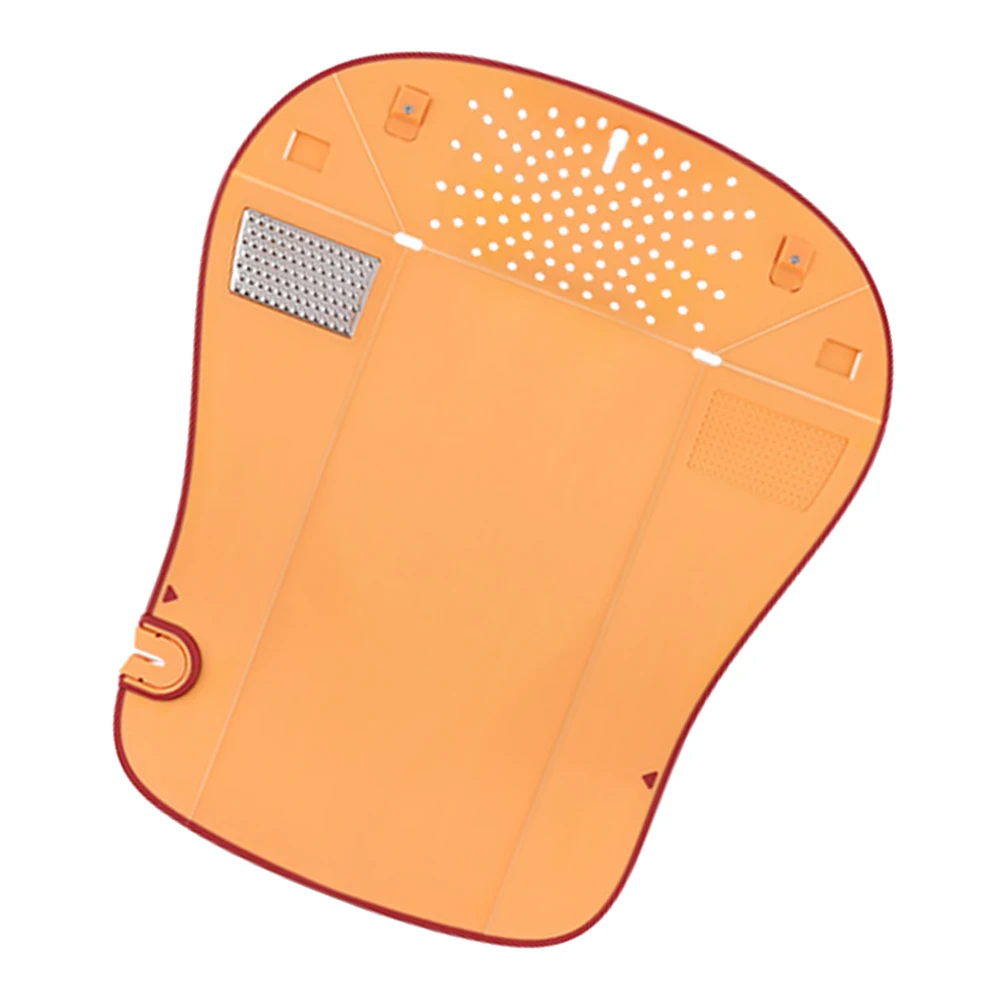 

1 шт. складная разделочная доска оранжевого цвета портативный многоцелевой кухонный аксессуар разделочная доска корзина для слива овощей на открытом воздухе