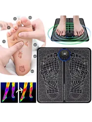 Foot Massager Foot Therapy Machine EMS Foot Massage Pad Pulse Fully Automatic Foot Meridian Pressing Device