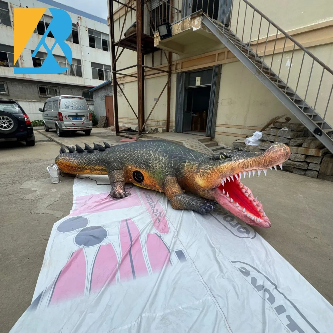 

Bespoke Giant Realistic Inflatable Nile Crocodile for Event Party Planning Toy
