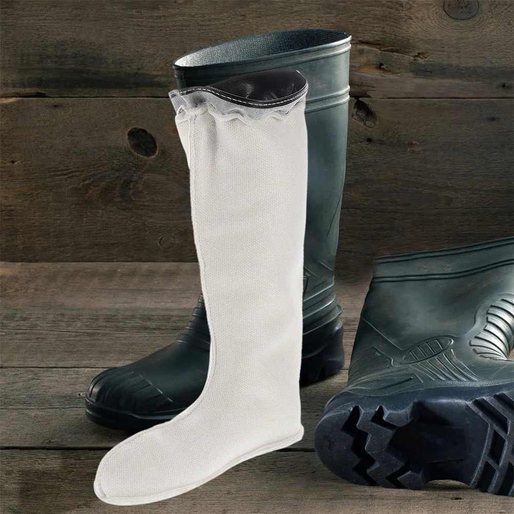 Warme Regenstiefel, Wollfutter für Damen, Socken, hoher Schaft, Fleece-Schuh, kurz, Plüsch, Herren