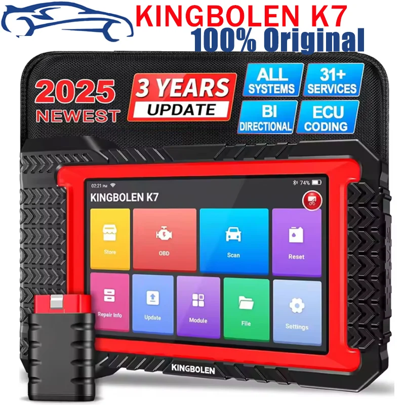 KINGBOLEN K7 ALL System Diagnostic Tool ECU Coding Active Test AF Reset 28 Resets 3 Years Free PK MK808 LAUNCH X431 CRP919E