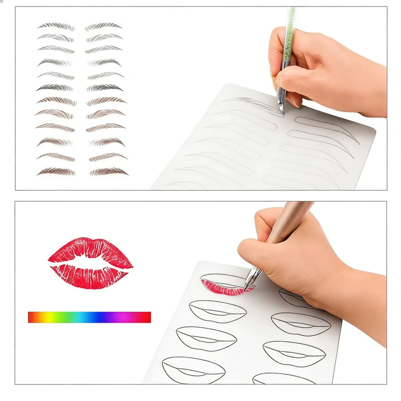 

Силиконовая тренировочная кожа для татуажа губ и микроблейдинга, профессиональный многоразовый инструмент для татуировки, аксессуары