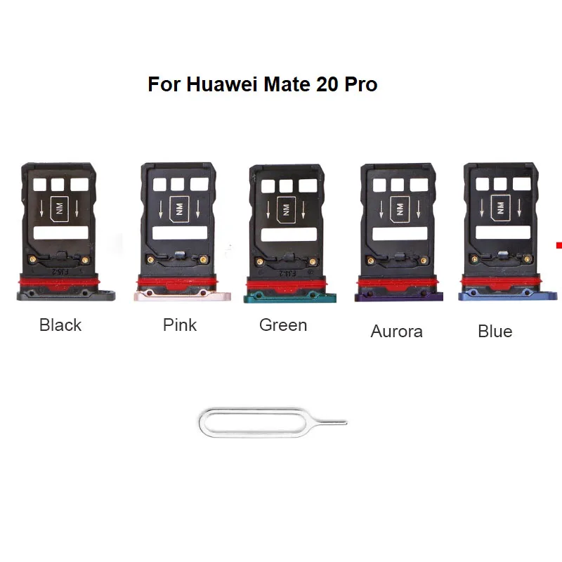 New For Huawei Mate 20 Pro Sim Card Tray Slot Holder Socket Adapter Connector Repair Parts Replacement