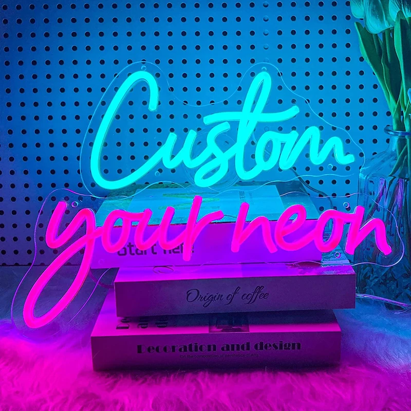 Imagem -05 - Abraçando o Planeta Led Neon Sign Luz de Néon Personalizada para o Quarto Sala de Estar Decoração de Parede para Casa