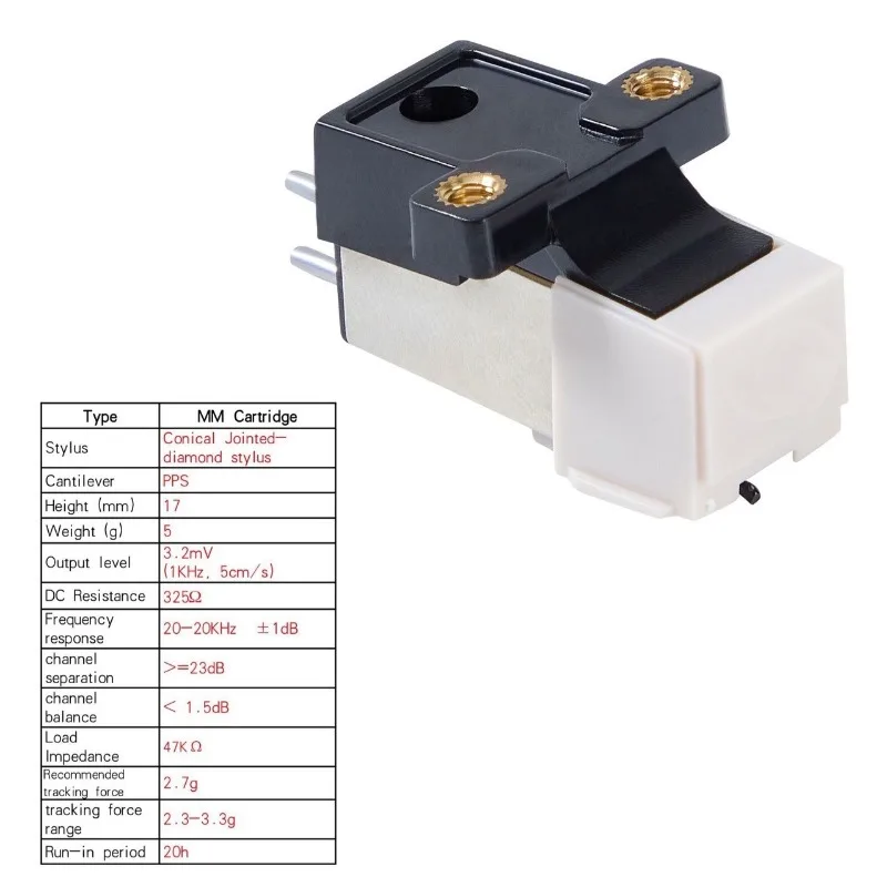 AT3600L Replacement Stylus MM Moving Magnet Cartridge Needle LP Vinyl Record Player Accessory