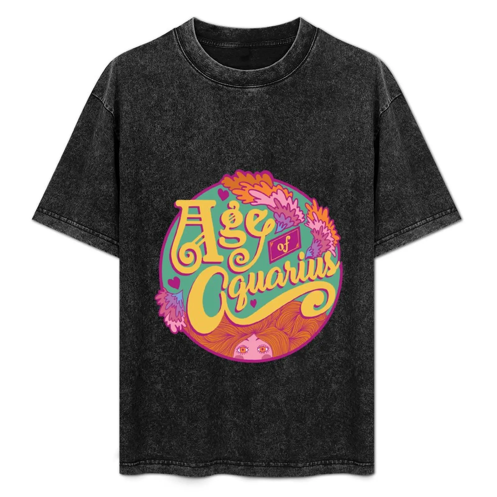 

Age of Aquarius T-Shirt Plus Size Solid Color T-Shirt