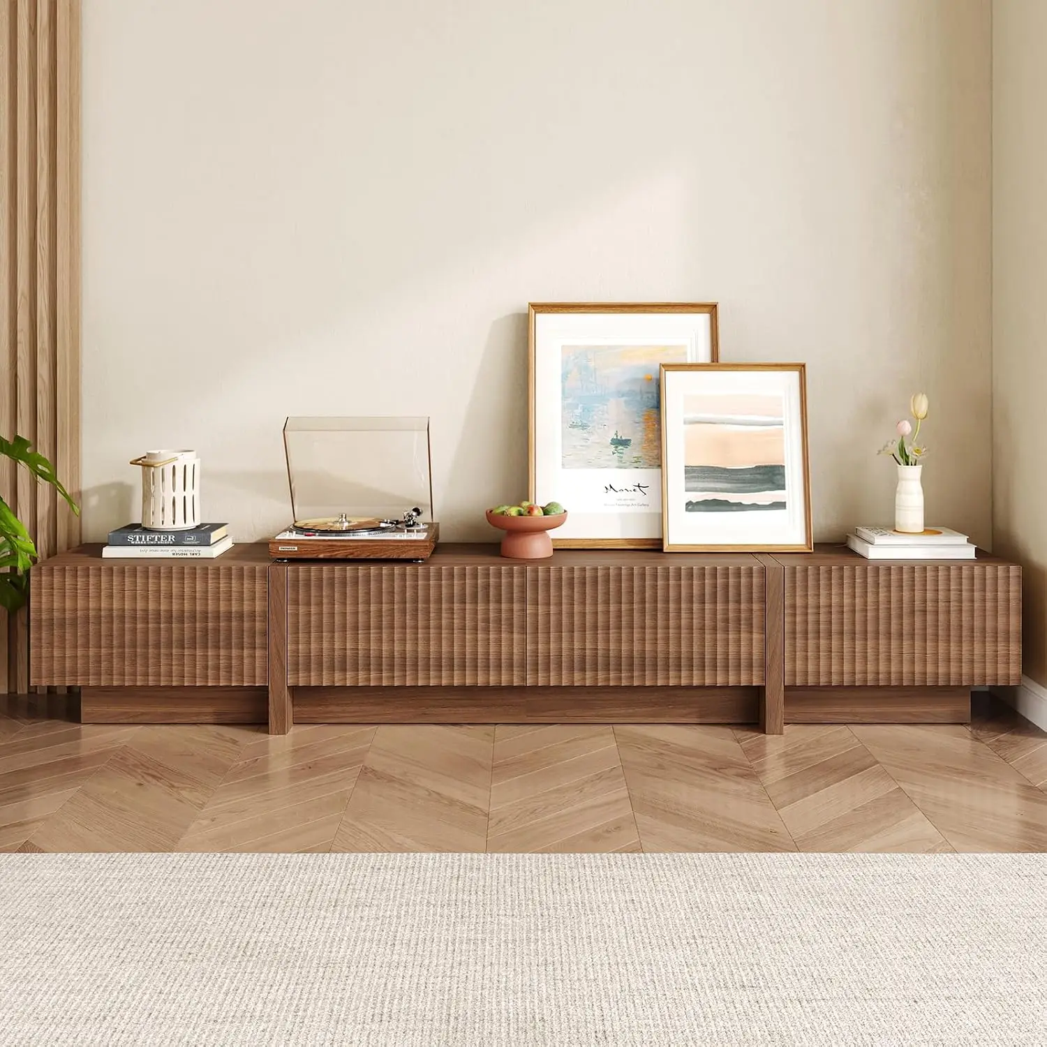TV Stand Entertainment Center Media Console Storage Cabinet For Living Room Bedroom, Customized