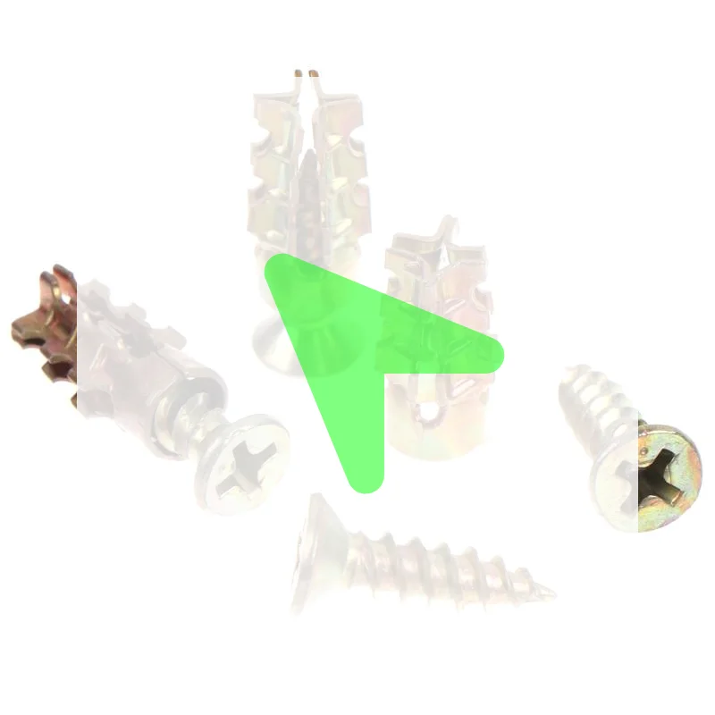 #30/50/100Pcs Short Expansion Screws for Cabinet Door Hinge Stripped Thread Repair Home Wood Furniture Fixing Hardware Kit