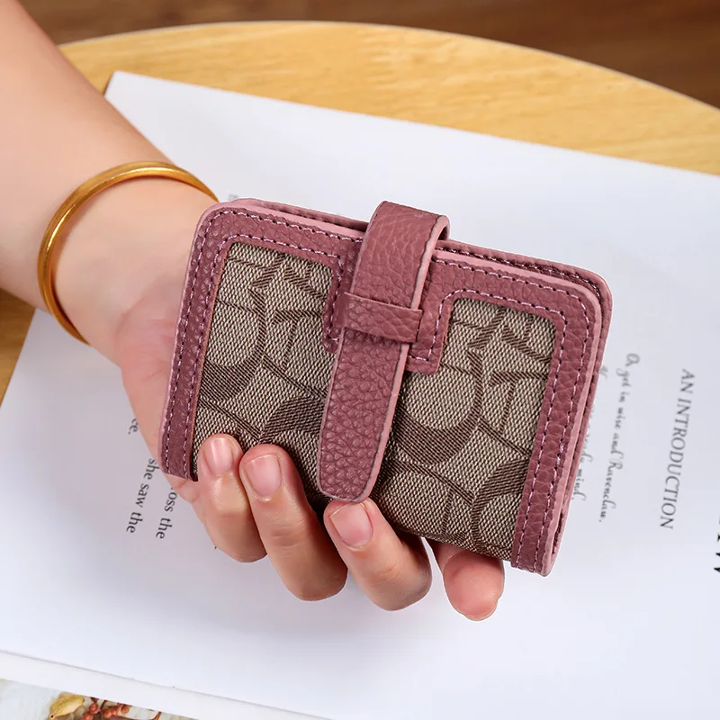 

Card Bag Women New 22 Card Clip Anti-degaussing Large Capacity Multi-card Credit Card Storage Wallet Drivers License Card Holder