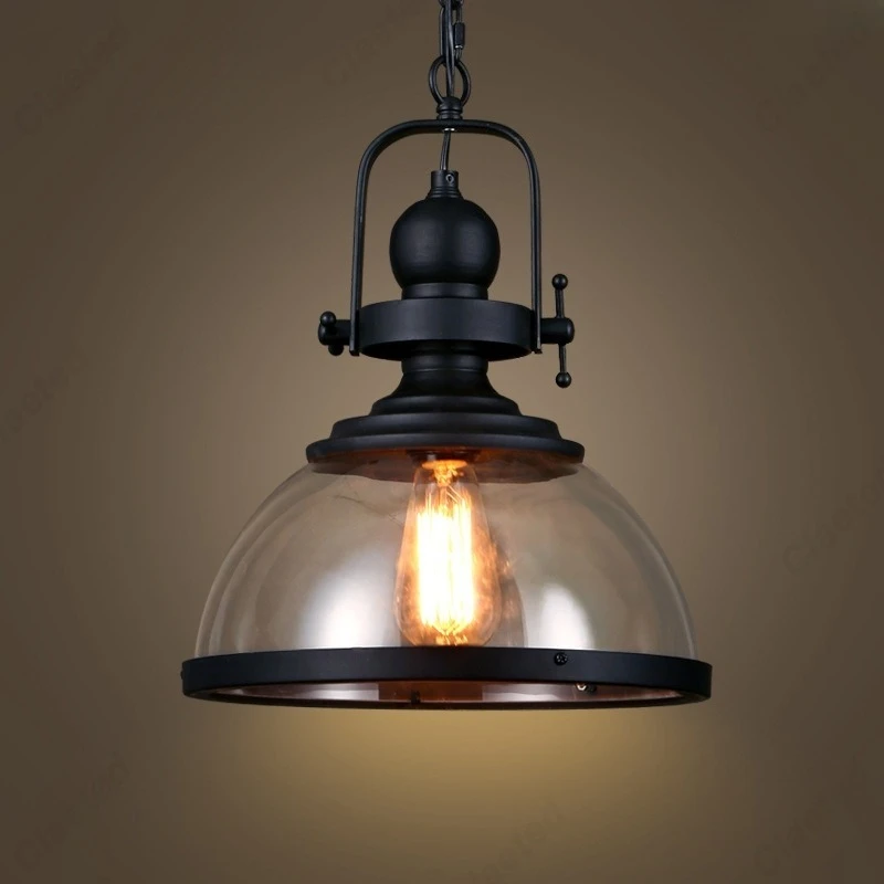 

Новая ретро-люстра из кованого железа со стеклянными элементами для гостиной, ресторана, бара, отеля, декоративное освещение