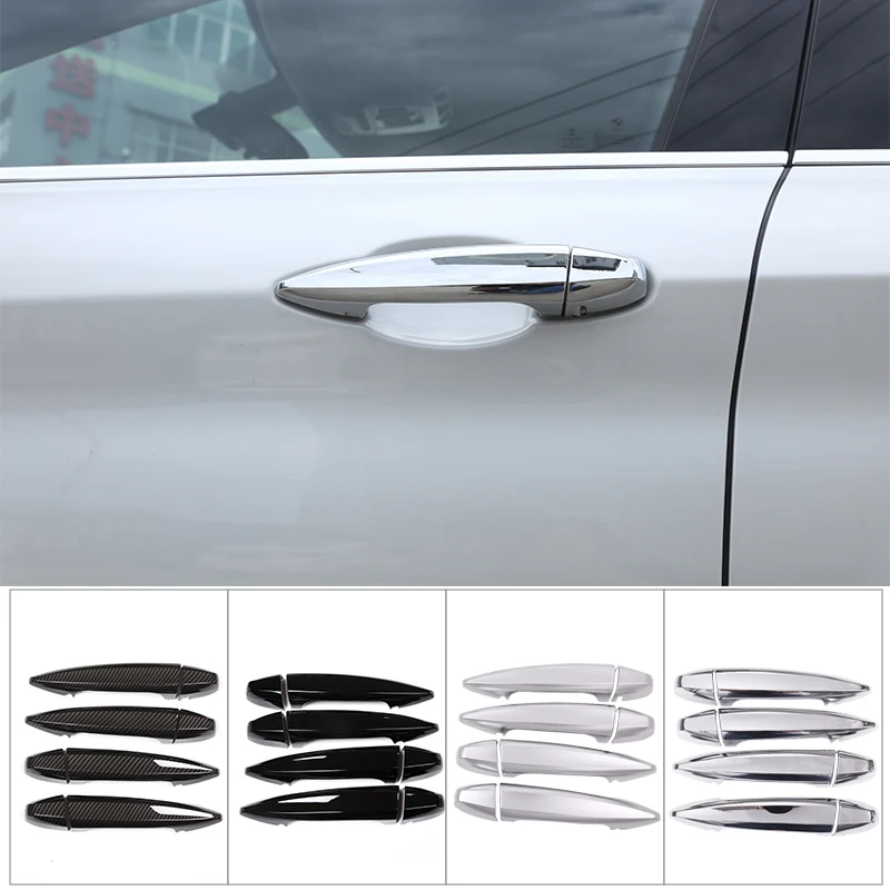 4Pcs Car styling Outer Door Handles Cover Trim Stickers for BMW X1 X2 X5 X6 F15 F16 F47 F48 Automotive Exterior Accessories