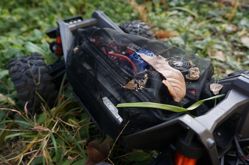 غطاء غبار الهيكل الواقي الأوساخ الغبار مقاومة غطاء حماية/غطاء ممتص الصدمات لسيارة 1/10 TRAXXAS MAXX rc #5