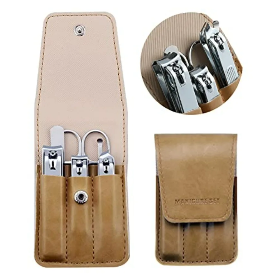 

Nail Clipper Set, 6 Pcs Toenail Clippers, Stainless Steel Fingernail Clipper, and PU Leather Manicure Set, Gift Ideas