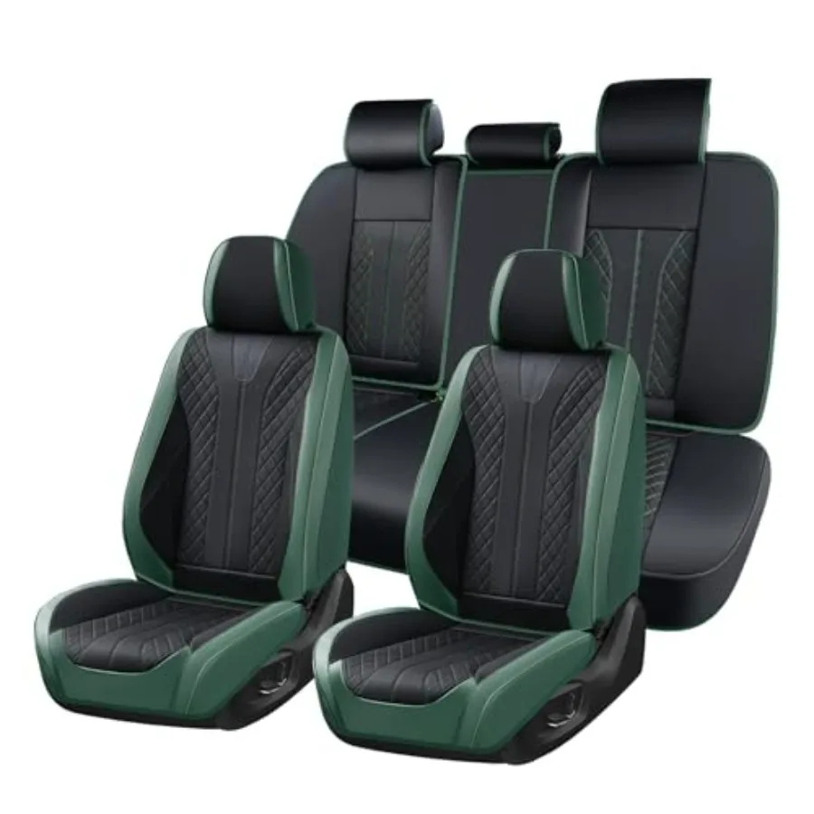 

Комплект кожаных чехлов для автомобильных сидений: передние и задние, водонепроницаемые, полная защита сидений автомобиля