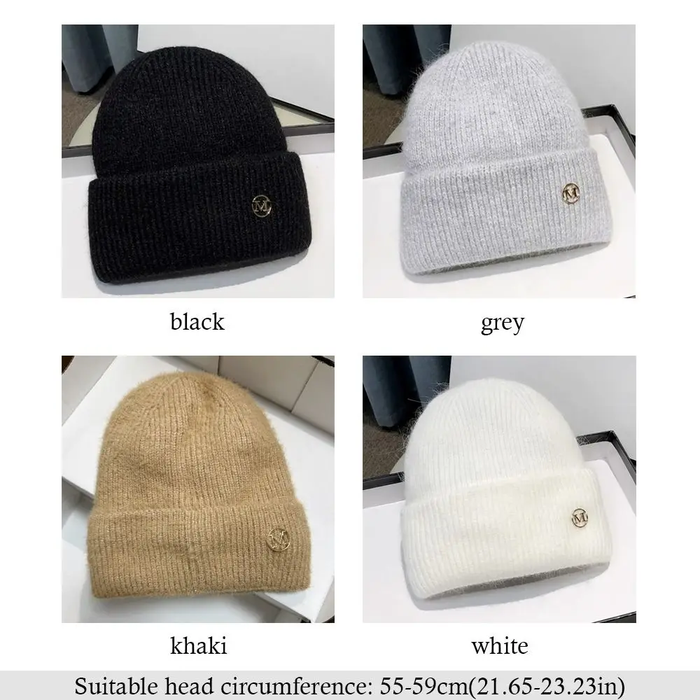 Casual Keep Warm Knitted Hat Windproof Coldproof Ear Protection Beanies for Autumn Winter