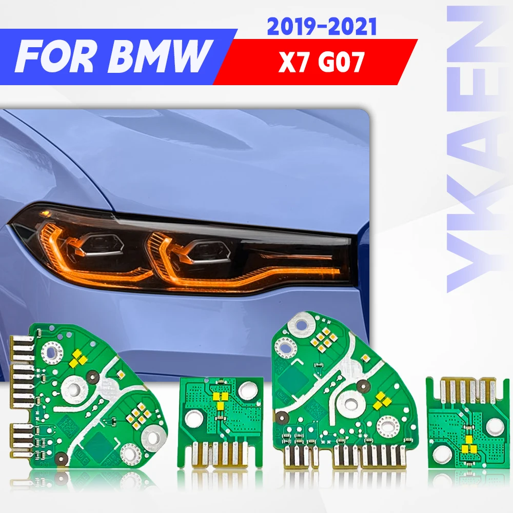 

Yellow Red Blue LED Angel Eye DRL Chip Boards For BMW X7 G07 2019-2021 Headlight Daytime Running Light Turn Signal 63119466178