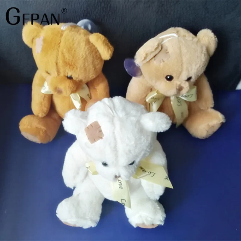 New High Quality Lovely Pacth Bear 3 Colors Soft Plush Toy Bear Kawaii Cotton Animal Birthday Gift For Lover Low Price