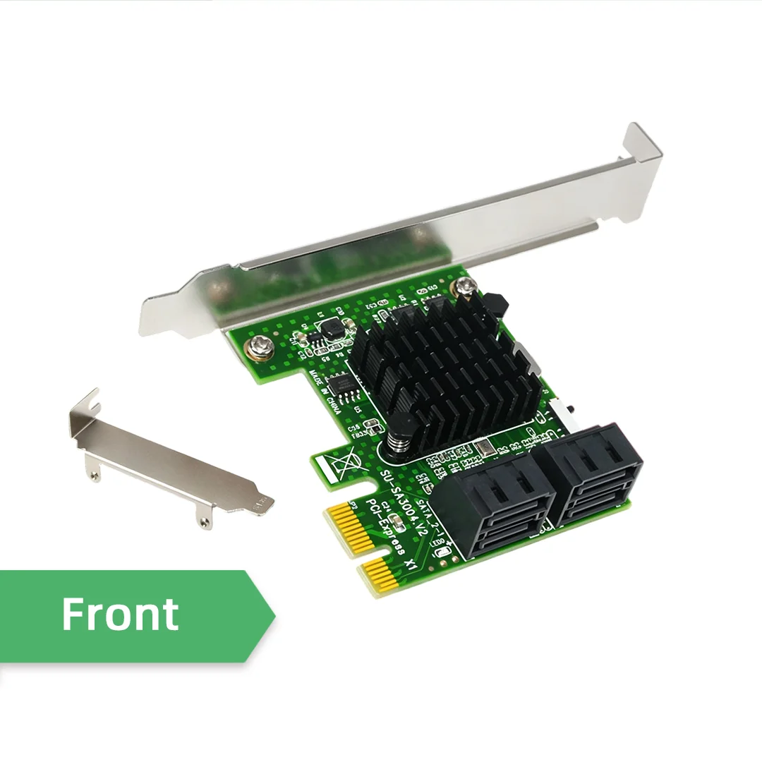 4 Port PCIE SATA3.0 Expansion Card 6Gbps PCI-E to SATA Adapter Internal SSD HDD Hard Drive Expansion Card For IPFS