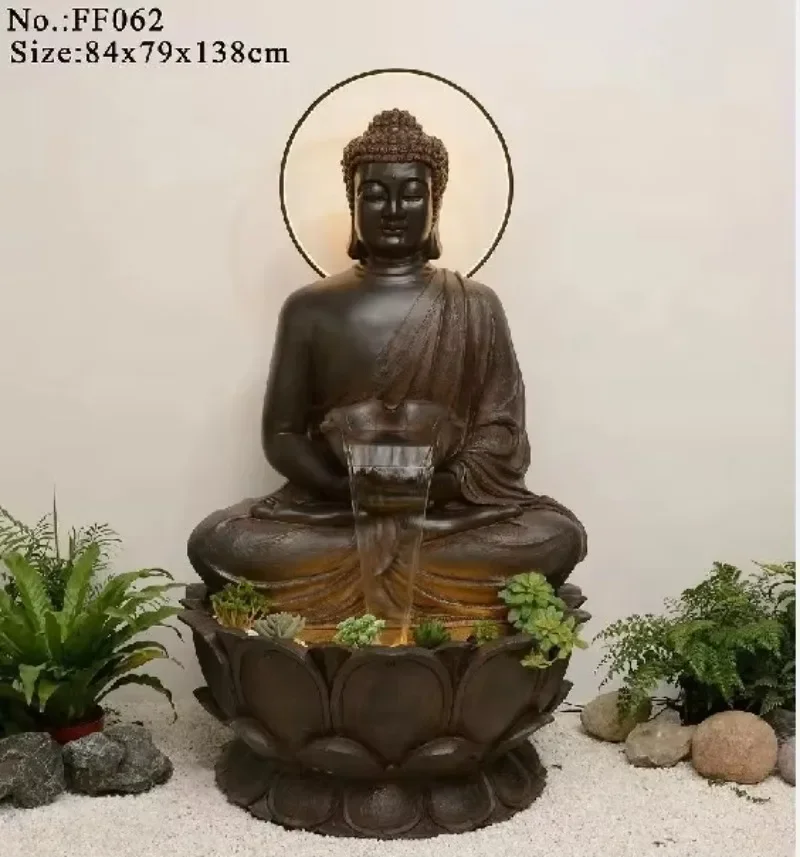 Wholesale Mid-century Retro Europe Waterfalls Outdoor Indoor Water Fountain Zen Garden Yard Decoration Souvenir Housewarming