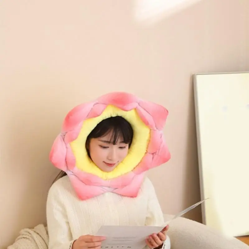 

Большие головные уборы с цветами на Хэллоуин, идеально подходящие для ролевых костюмированных вечеринок, плюшевая негабаритная с