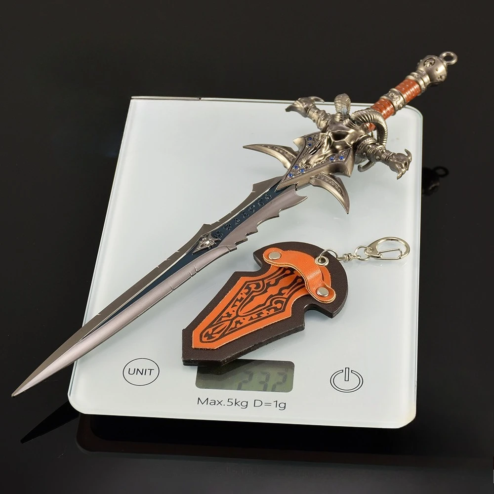 30 センチメートル世界の Warcraft ゲーム周辺機器羊の頭剣フロストモーン金属武器モデルグッズ机の装飾品少年のおもちゃ
