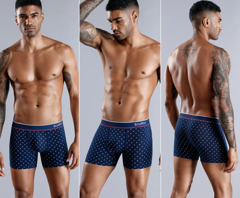 Baumwolle Druck Boxer Für Mann Unterwäsche Herren Boxer Shorts Und Unterhosen Sexy männer Höschen Plus Größe Calecon Homme Marken – Detail 11