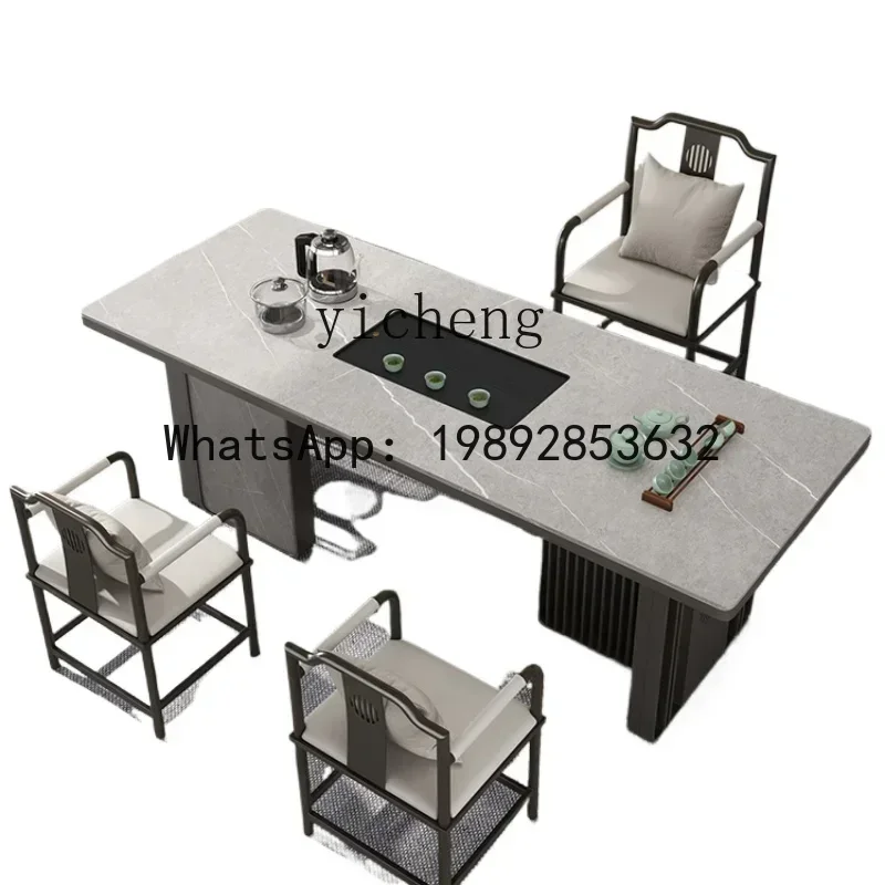 

LYY rock slab tea table high-end office tea table light luxury minimalist tea brewing table