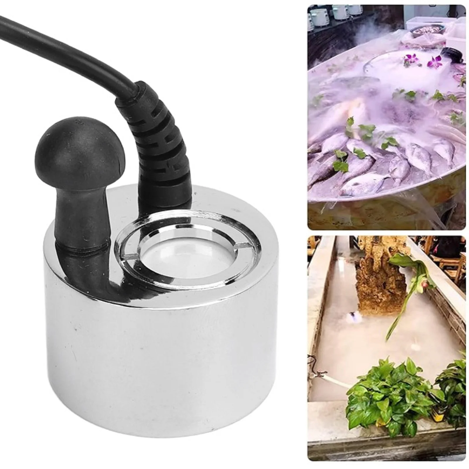 

ZK20 Ultrasonic Mist Maker Copper Single Head Fog Machine for Pond Fireplace Landscape DC24V 650mA