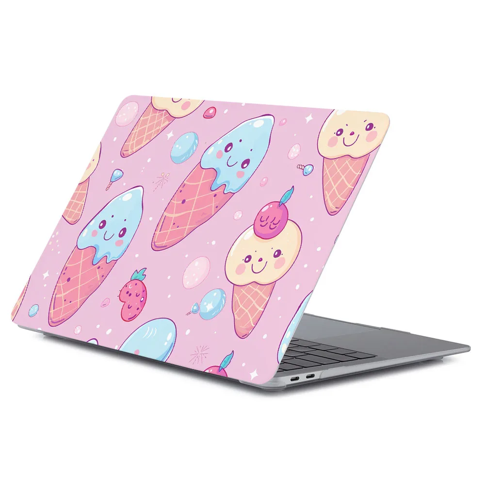 

Laptop Case for MacBook Pro 13 Case M1 M2 A2338 Funda for MacBook Pro 16 M3 M4 A3403 Delicious ice cream printed outer shell