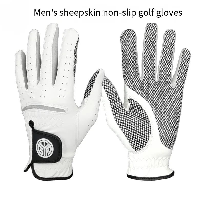 

Golf Gloves for Men Made of Indonesian Lambskin,with A Sporty Hand Design,anti Slip Wear-resistant and Breathable Golf Gloves