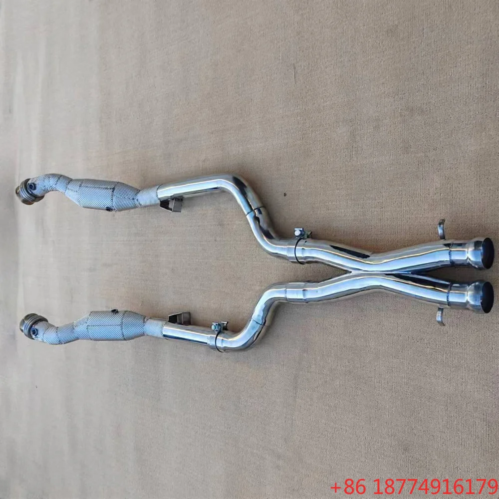 

High Performance OEM Downpipe for S65C\S65\S65L W222 V12 6.0 2014- X Pipe High Flow Catted Downpipe