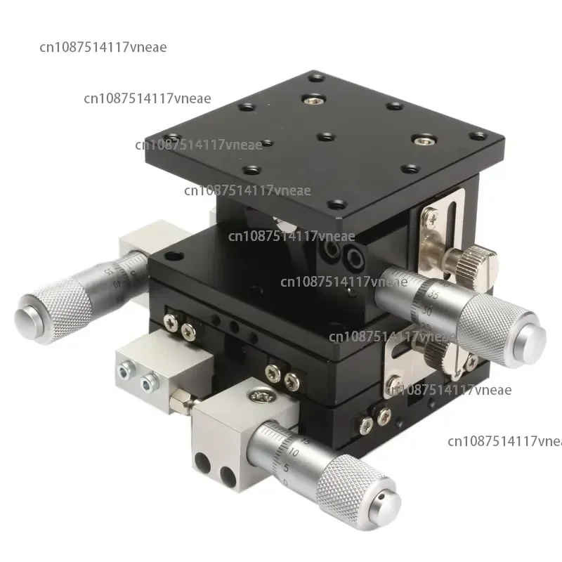 3 Axis 60x60mm Linear Stage Trimming Platform Bearing Tuning Sliding Table