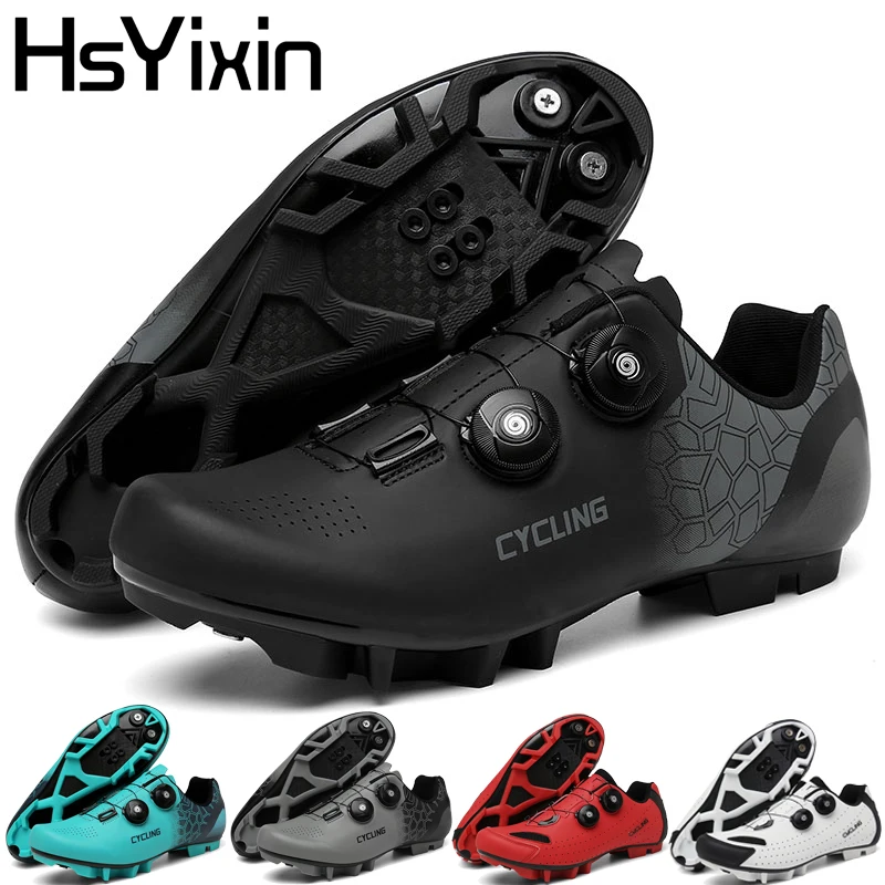 

HsYixin Unisex Non-Slip SPD Mountain Bike Cycling Shoes Flat Sneakers for Men And Women Highway Cycle Sports Footwear MTB