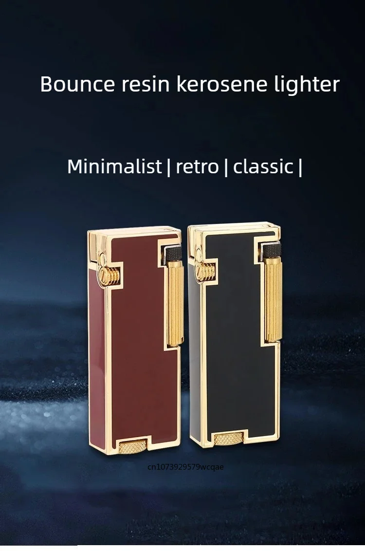 ZORRO Automatic Pop-up Fuel Lighter, Narrow Side Slip Grinding Wheel Ignition, Resin Craftsmanship, High-end Exquisite Gifts