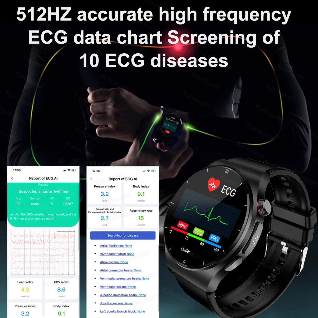 Medical Grade Smart Watch Blood Sugar Blood Lipid Uric Acid ECG+PPG Watch Body Temperature Bluetooth Call Health Smartwatch 2023